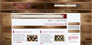 Screenshot of Wine Watch Online